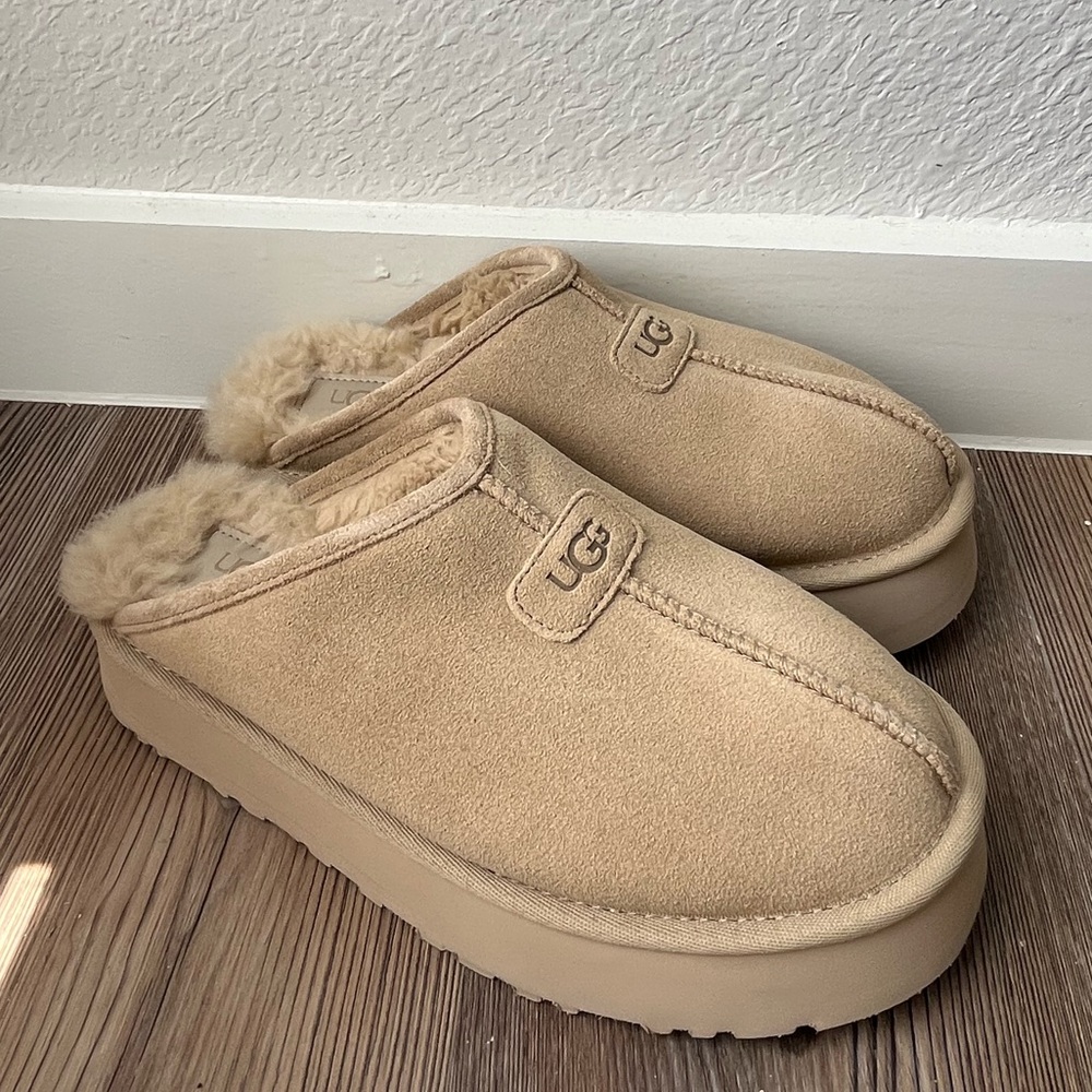 UGG Tan Suede Slippers